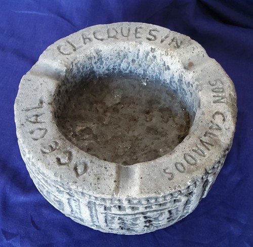 Ancien cendrier publicitaire - ancien,
